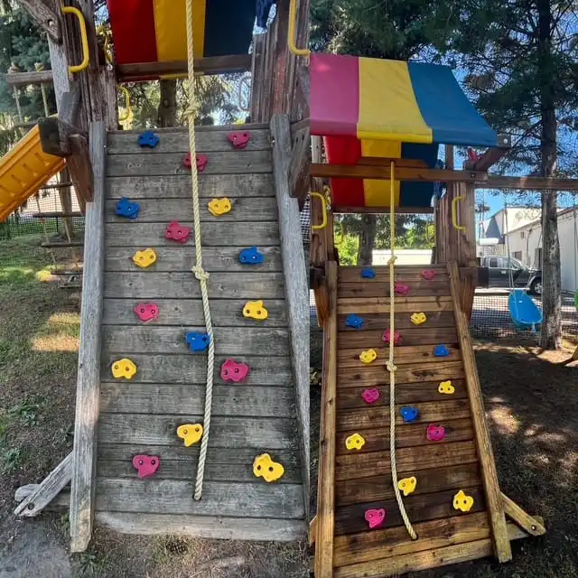 Climbing wall wood restoration in Saline MI