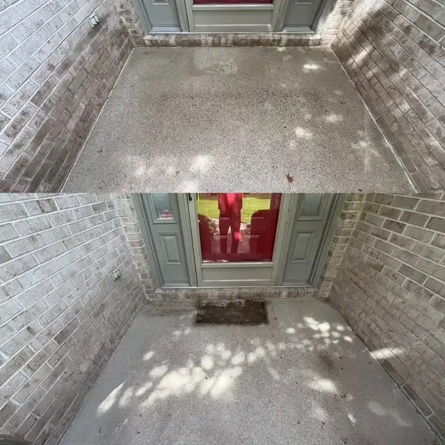 Entryway cleaning before and after in Saline MI